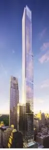 La Central Park Tower sulla 57th Street