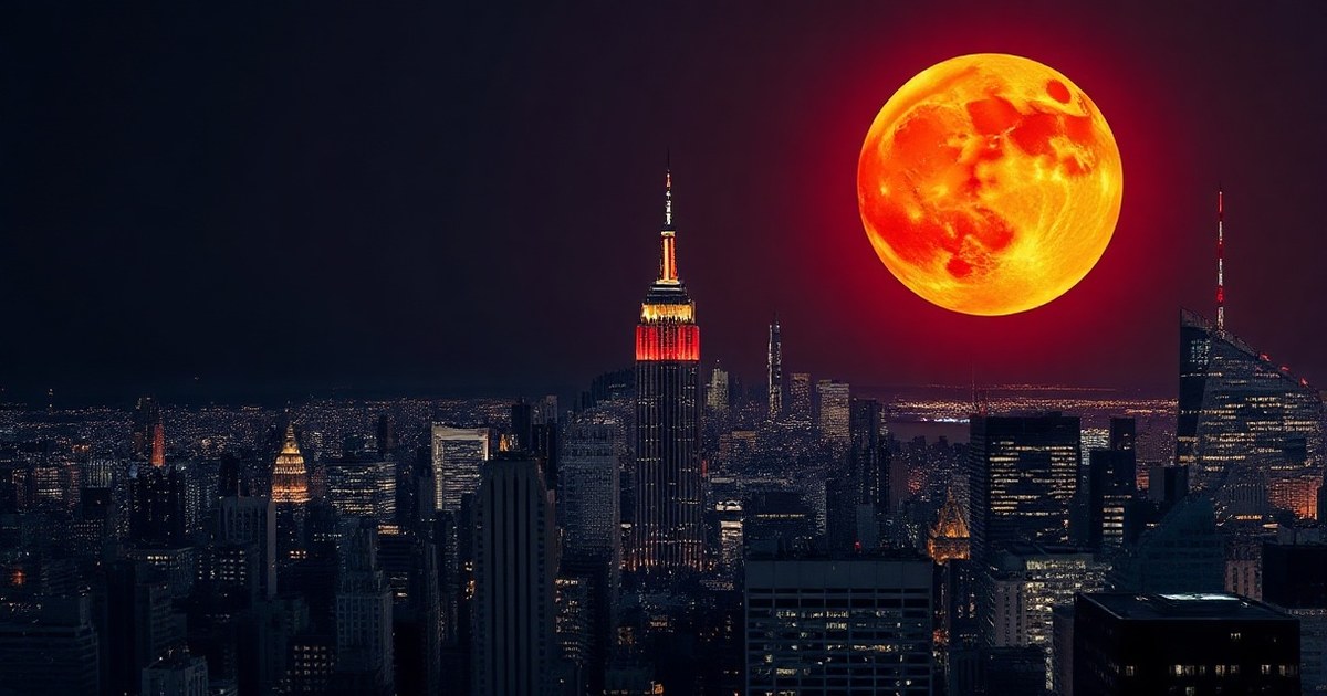 Blood Moon a New York: eclissi lunare 96% il 27 agosto 2026 - NewYork4u.it