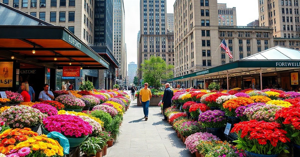 Flower Market di CJ Hendry torna a NYC: 4 giorni al Rockefeller Center - NewYork4u.it