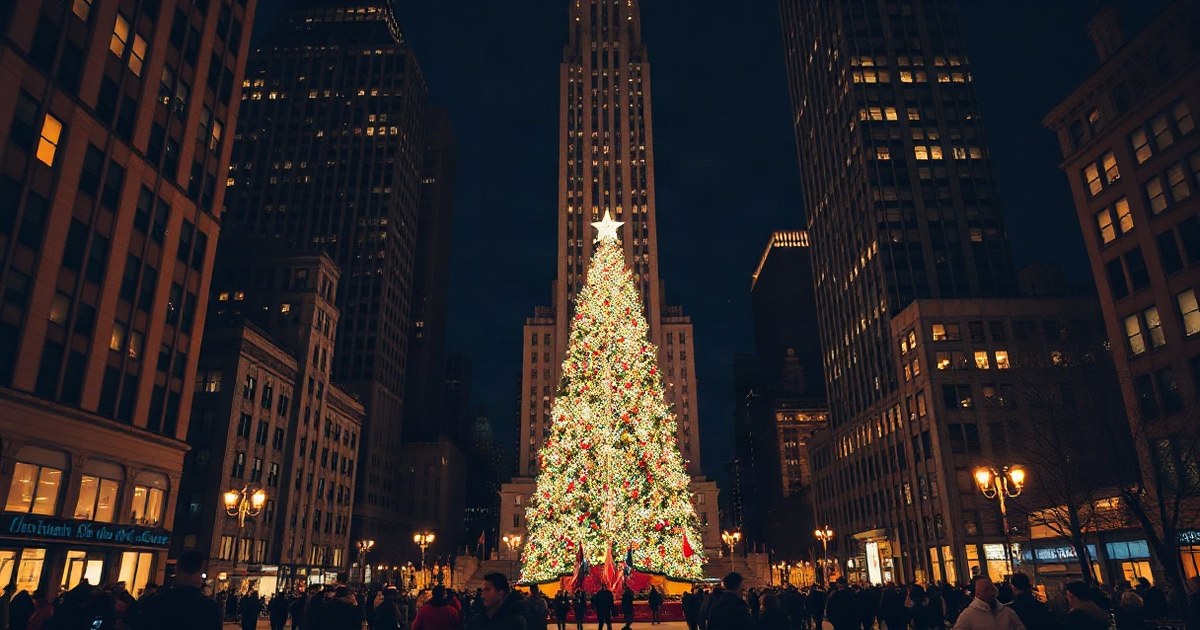 Albero di Natale Rockefeller Center NYC 2026: date e video - NewYork4u.it